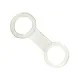 PS-02, Prendedor de snorkel em PVC transparente - Miniatura 1
