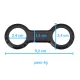 Prendedor de Snorkel Fun Dive SK-Viper — Fixador em Silicone Formato 8 - Miniatura 4