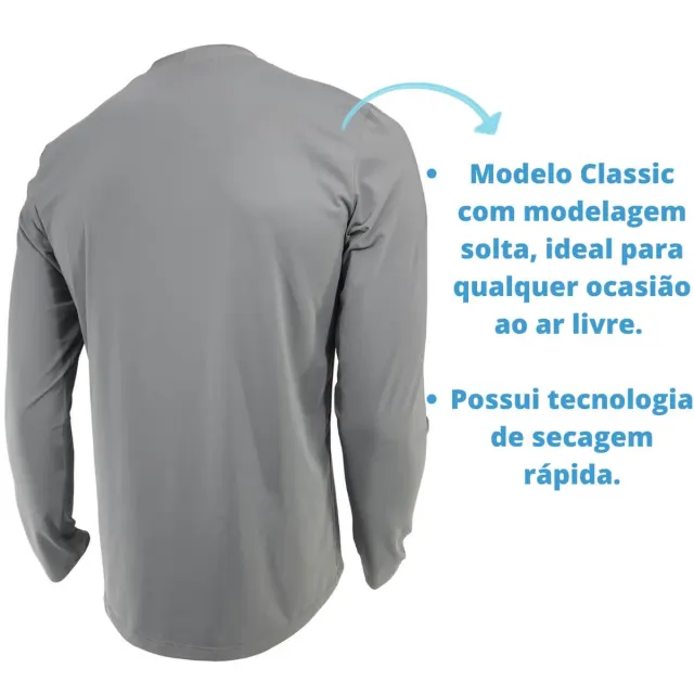 CLASSIC UV, Camiseta Masculina Manga Longa - Imagem 5