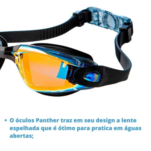 Óculos de Natação Fun Dive Phanter com Lente Espelhada e Anti-Fog - Imagem 3