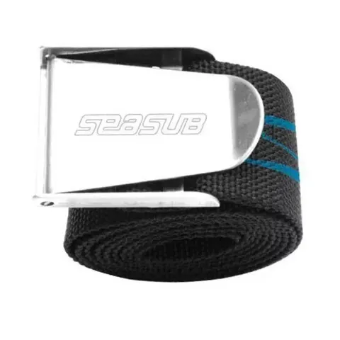 Cinto de Lastro Seasub para Pesca Sub e Apneia · Nylon 50mm com Fivela Inox