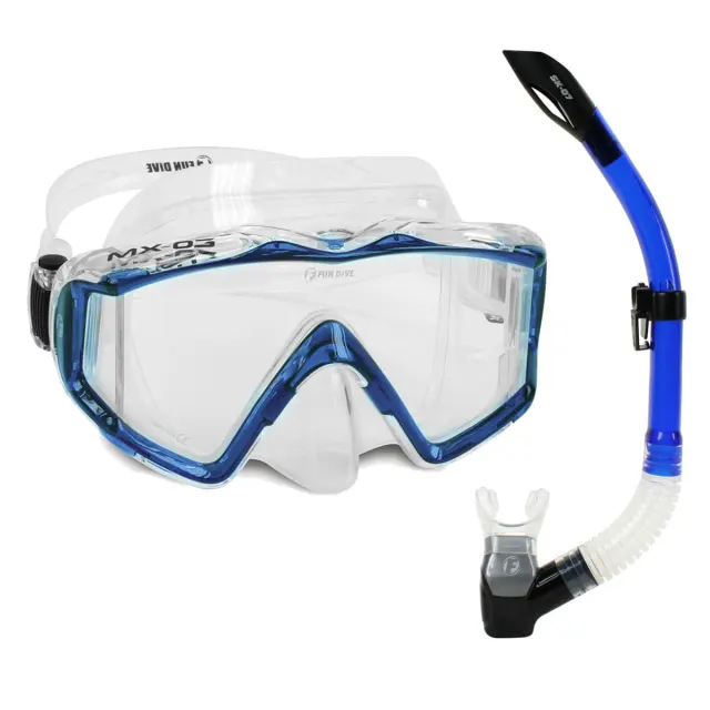 KIT MX-03 SK-07, Máscara Visão Panorâmica Snorkel com válvula - Imagem 5