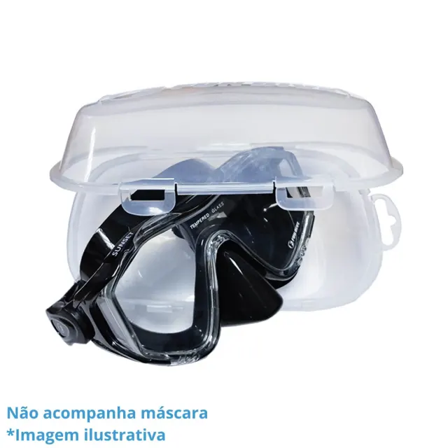 Caixa para Máscara de Mergulho Fun Dive em Plástico Transparente - Imagem 4