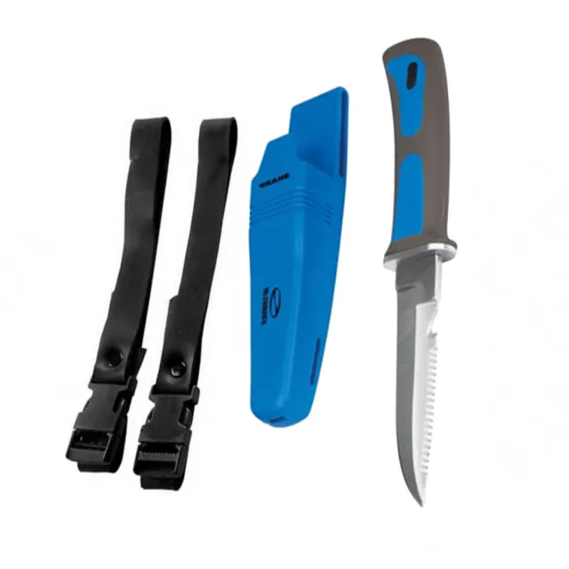 Faca de Mergulho e Pesca Sub Seasub Sharp em Aço Inox 420 com Bainha e Engate Rápido - Imagem 2