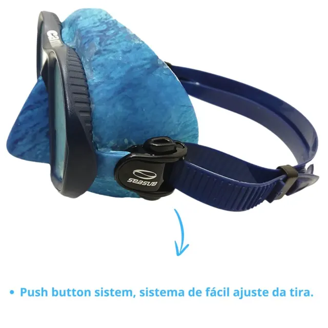 Máscara de Mergulho Camuflada Seasub Camo em Silicone para Pesca Sub - Imagem 6