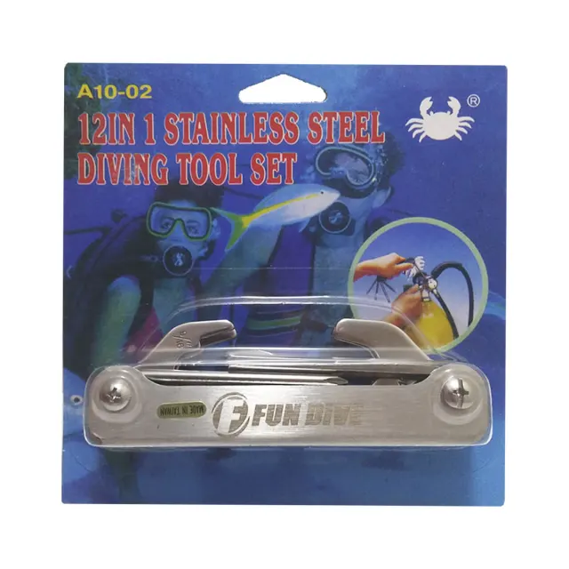 Ferramenta de Mergulho Fun Dive Dive Tool 12 em 1 em Aço Inox - Imagem 4
