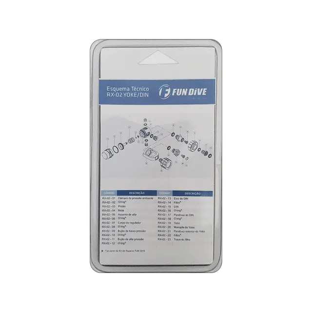 KIT REPARO RX-02 YOKE, Peças de reposição para regulador - Imagem 2
