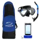 Kit Completo de Mergulho com Máscara, Snorkel, Mochila e Capinha Estanque - Miniatura 5