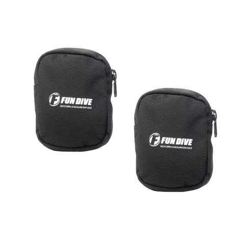 Par de Bolsos de Lastro Fun Dive · Zíper para Colete Asa (Wing)
