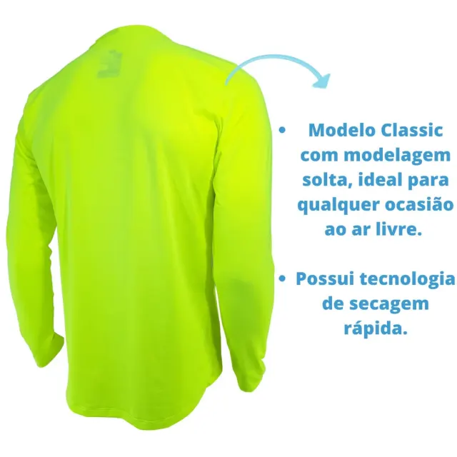 CLASSIC UV, Camiseta Masculina Manga Longa - Imagem 6