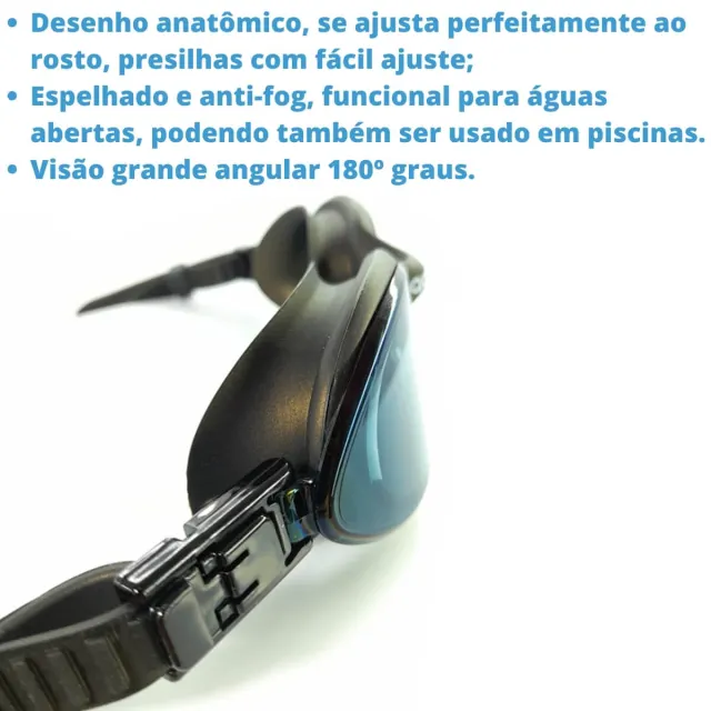 Óculos de Natação Aquon Inertia Espelhado · Antiembaçante e Proteção UV - Imagem 4