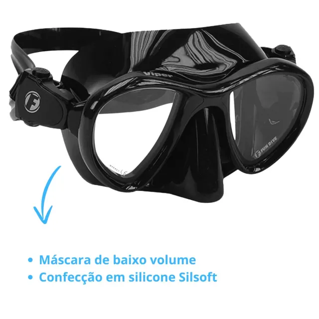 VIPER, Máscara em silicone baixo Volume - Imagem 3