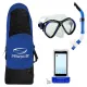 Kit Completo de Mergulho com Máscara, Snorkel, Mochila e Capinha Estanque - Miniatura 17