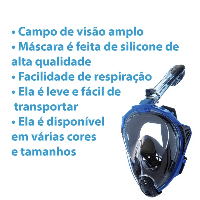 XPLORER FF, Máscara Full Face para snorkeling Silicone Adulto - Imagem 3