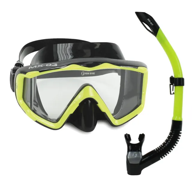 KIT MX-03 SK-07, Máscara Visão Panorâmica Snorkel com válvula - Imagem 4