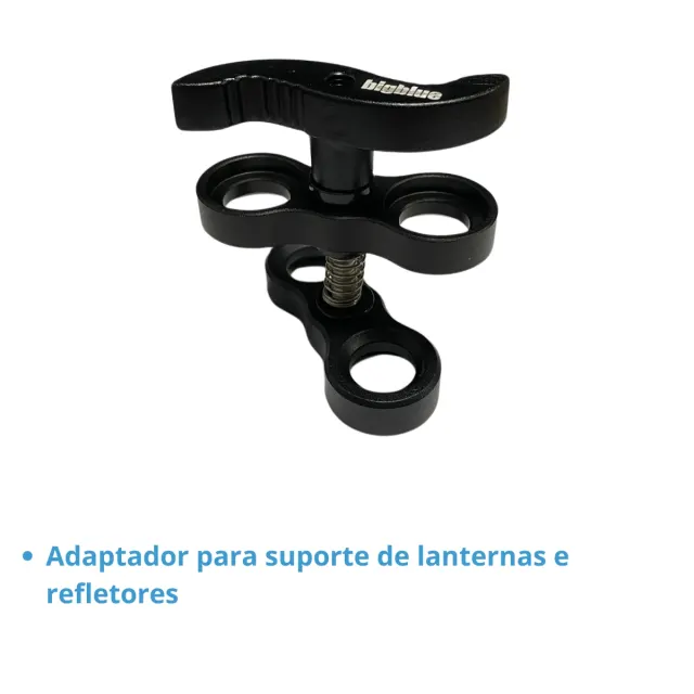 CLP-02, Clip Duplo adaptador suporte lanterma - Imagem 3