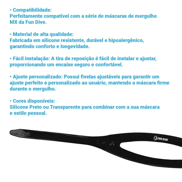 MS-MX, Tira silicone para Máscara - Imagem 2