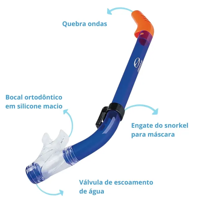 KIT KOY MIDI, Conjunto Máscara Snorkel Infantil - Imagem 9