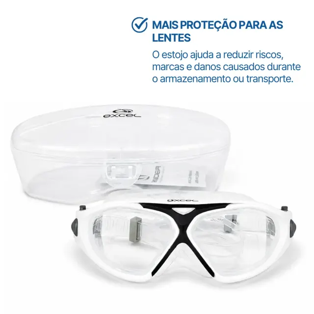 Óculos Jet Ski Winder Acqua - Máscara Náutica em Silicone Duas Lentes Preto - Imagem 7