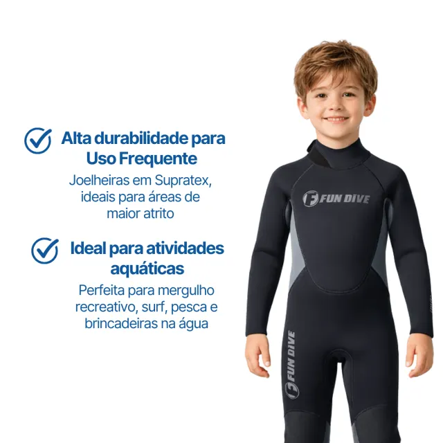 WAILEA JUNIOR, Roupa de neoprene infantil UNISSEX - Imagem 4