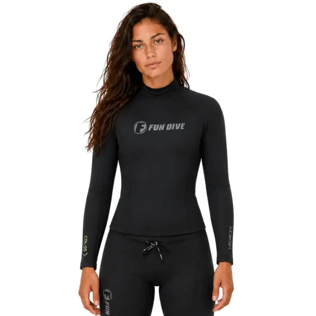 Camiseta de Neoprene 1,5mm Manga Longa Térmica Fun Dive COL-05 - Imagem 2