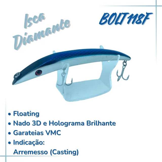 BOLT 118F, Isca Artificial Superficie 11g - Imagem 3