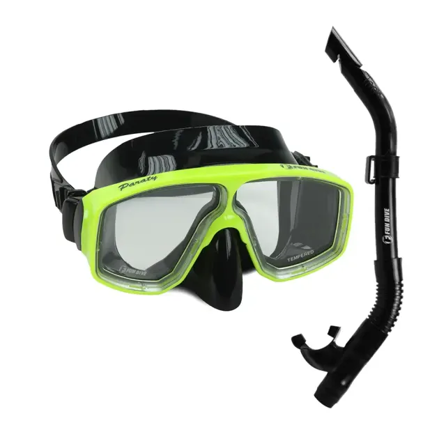 Kit de Mergulho Fun Dive Máscara Paraty 2 Lentes em Silicone + Snorkel SK-09 - Imagem 13