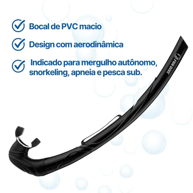 Kit Máscara Fun Dive Onix com Snorkel SK-05 ECO para Mergulho e Apneia - Imagem 4