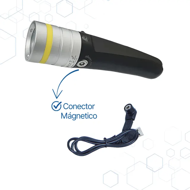 KIT LUX R-10, Lanterna 2000 lumens e retrator com mola - Imagem 10