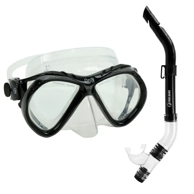 Kit Máscara Onix + Snorkel SK-09 Fun Dive em Silicone para Mergulho, Snorkeling e Pesca Submarina - Imagem 31