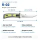 Faca de Mergulho K-02 Fun Dive Inox com Bainha - Miniatura 5