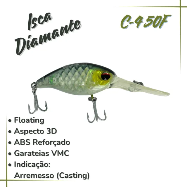 C-4 50F, Isca Artificial Floating 10,5g - Imagem 3