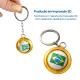 CHAVEIRO 3D, Spinner Bola Brasil - Miniatura 3