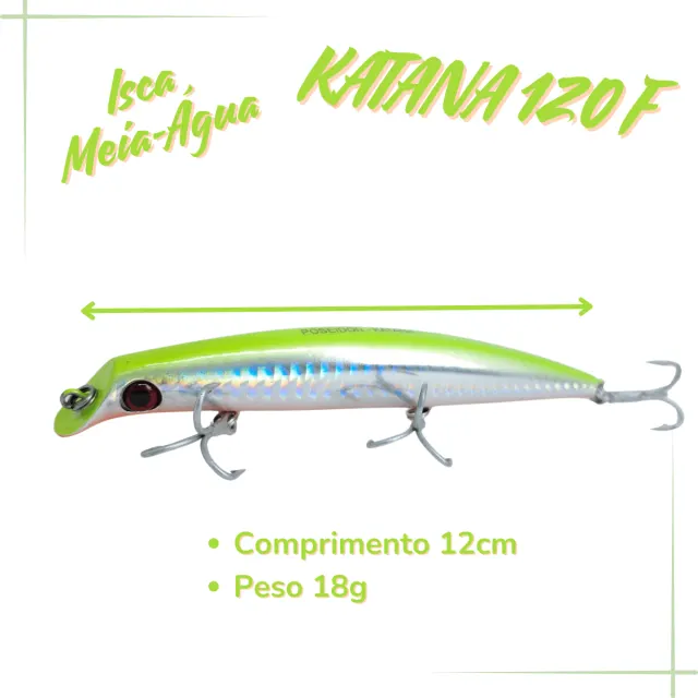 KATANA 120F, Isca Artificial Floating 18g - Imagem 12