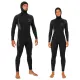 Kit Roupa de Mergulho Fun Dive Rocas Zip 5mm com Colete e Capuz - Miniatura 1