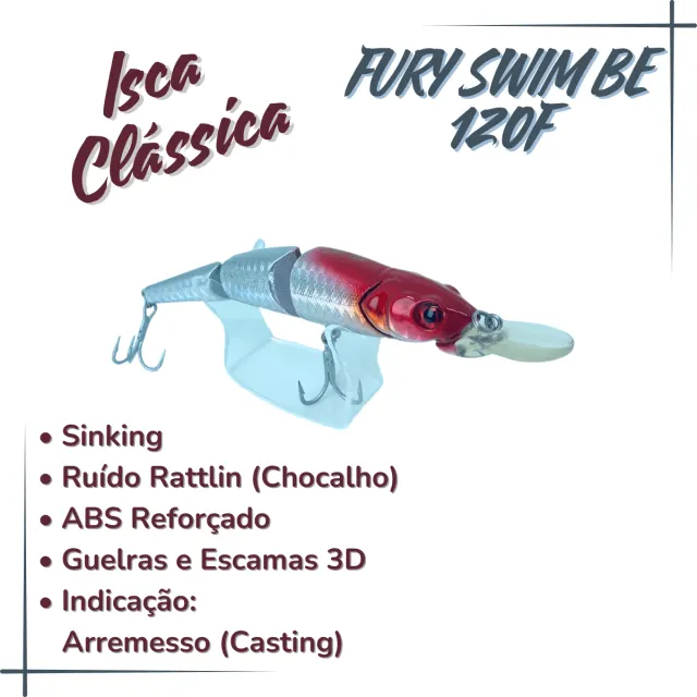 ARTICULAR SWIN BE, Isca Artificial Sinking 17g - Imagem 3