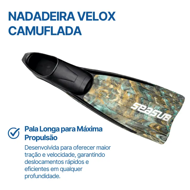 VELOX CAMUFLADA, Nadadeira fechada - Imagem 2