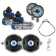 Kit Regulador Sidemount Halcyon H-75P Completo com Bolsa - Miniatura 1