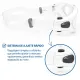Óculos Jet Ski Winder Acqua - Máscara Náutica em Silicone Duas Lentes Preto - Miniatura 4