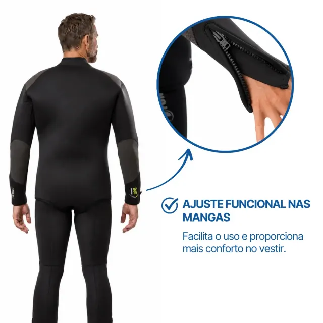 Roupa de Mergulho Fun Dive DUO 9mm · Macacão Jardineira Comercial e Garimpo - Imagem 4