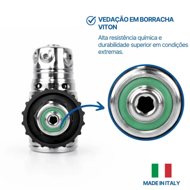 RX-01 DIN 300, Regulador Primeiro Estagio Balanceado - Imagem 3