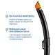 Snorkel Respirador DiveCom Dive Pro em Silicone Dobrável para Apneia - Miniatura 3