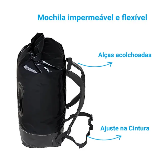Mochila Estanque Montana Wind 26 Litros 100% Impermeável com Tecnologia Waterproof - Imagem 2