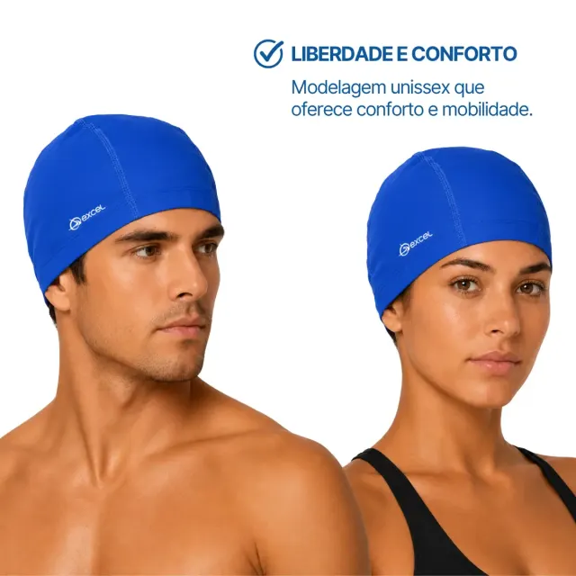 Touca de Natação em Lycra Revestida com Poliuretano – Proteção Contra Cloro e Conforto - Imagem 8