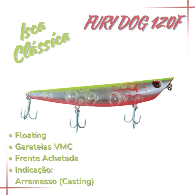 FURY DOG 120F, Isca Artificial Floating 17,3g - Imagem 3