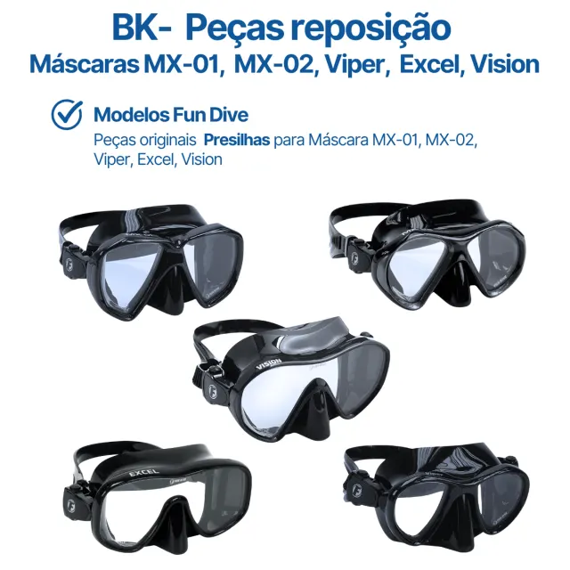 BK-MX, Presilha plástica MX-01 MX-02 Viper Excel Vision - Imagem 3