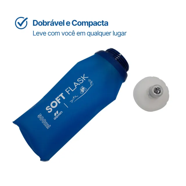 Garrafa de Água Flexível 500ml Soft Flask - Imagem 2