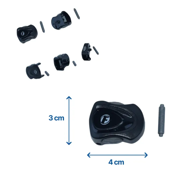 KIT BK-ONIX, Conjunto Presilhas plástico Máscara Onix / Fox / Sunset - Imagem 5