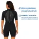 Roupa de Neoprene Shorty 3mm Fun Dive Wailea — Manga Curta, Zíper nas Costas - Miniatura 4