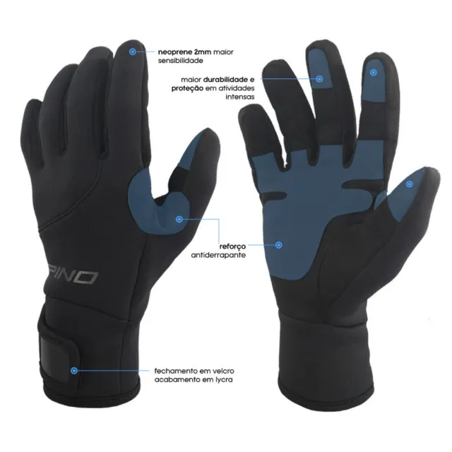 LUVA NEOPRENE+AMARA 2mm - Imagem 4